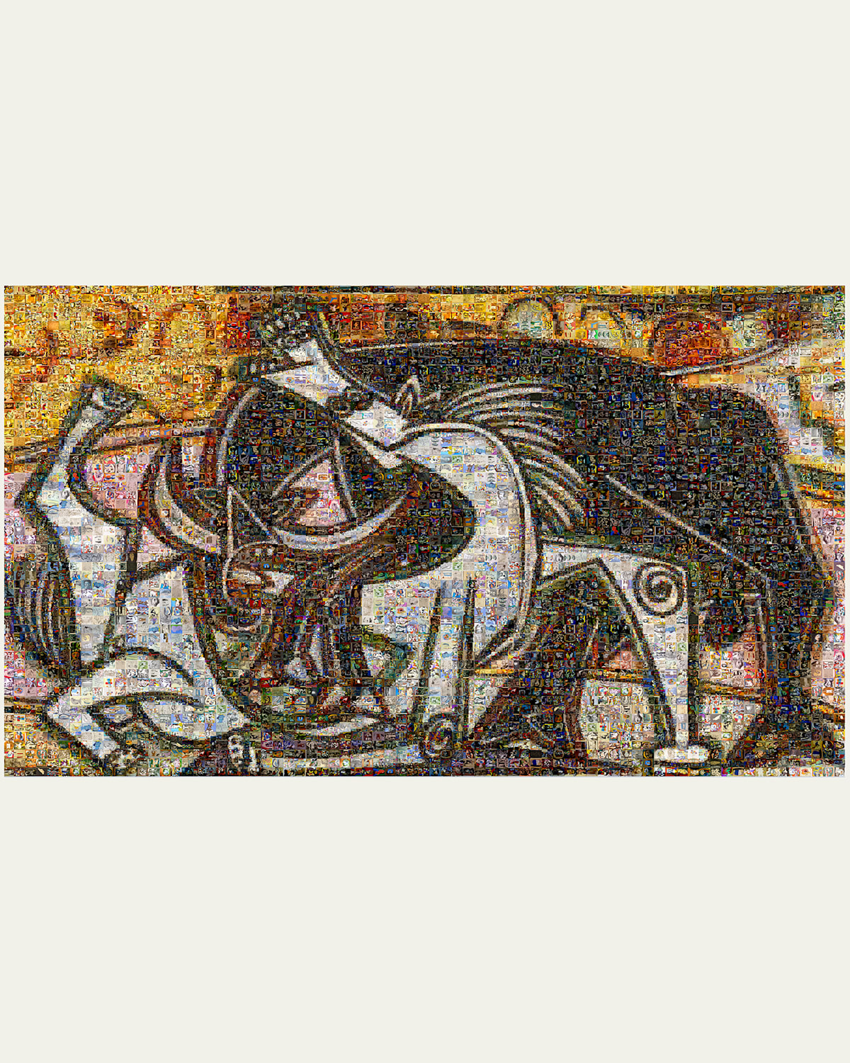 Contemporary Art Projects USA "Bullfight" Mosiac Photography by Leo DiTomasso