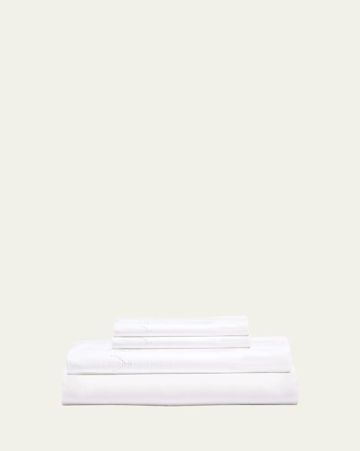 John Robshaw Stitched White Sheet Set | Thumbnail 4 John Robshaw Stitched White Sheet Set | Thumbnail 4