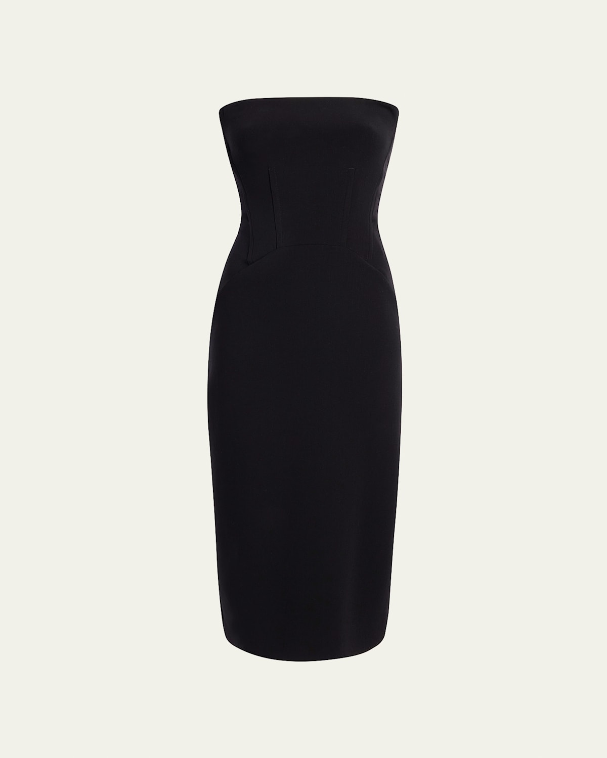Doppio Structured Wool Midi Dress