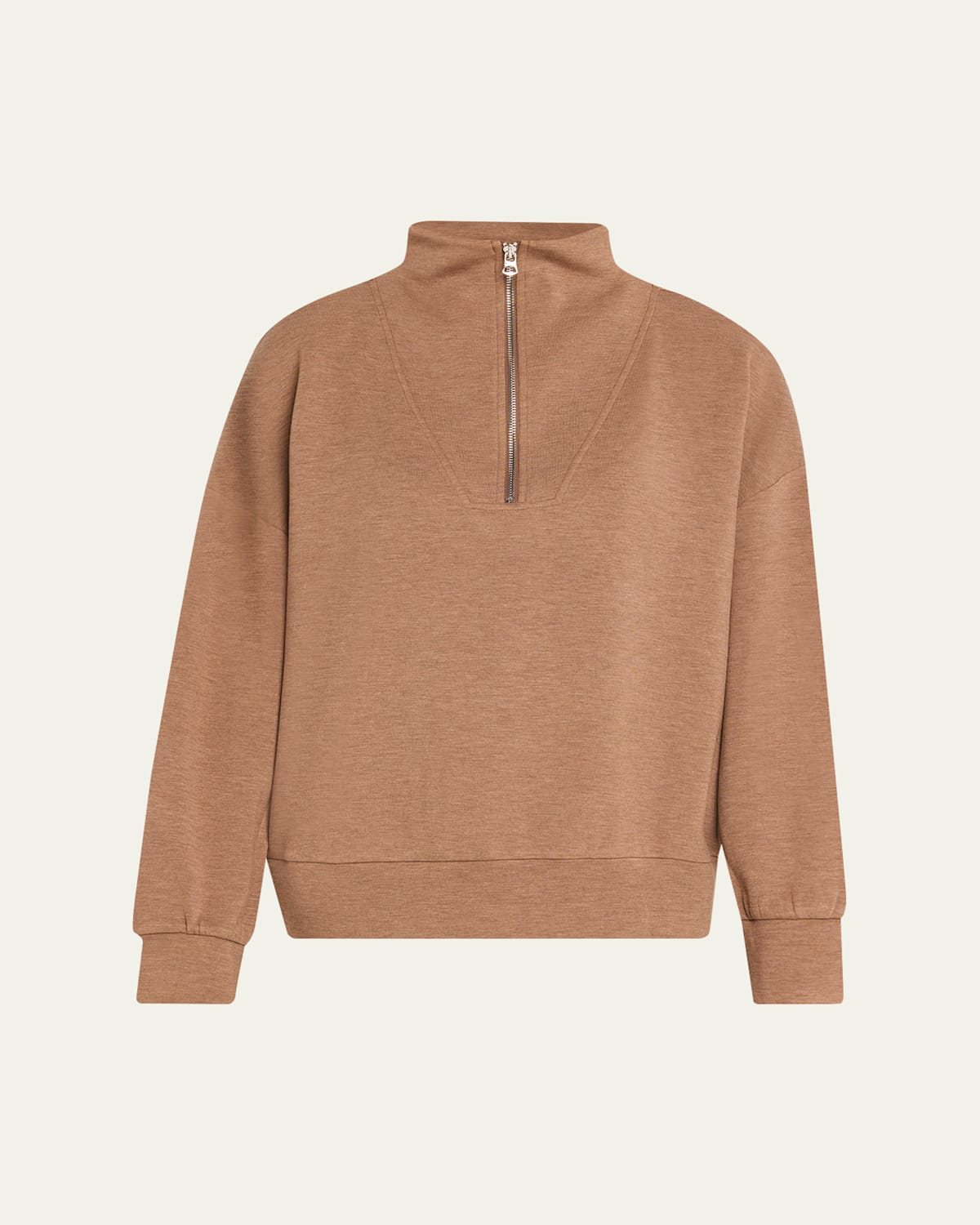 Varley Hawley Half-zip Sweatshirt In Brown