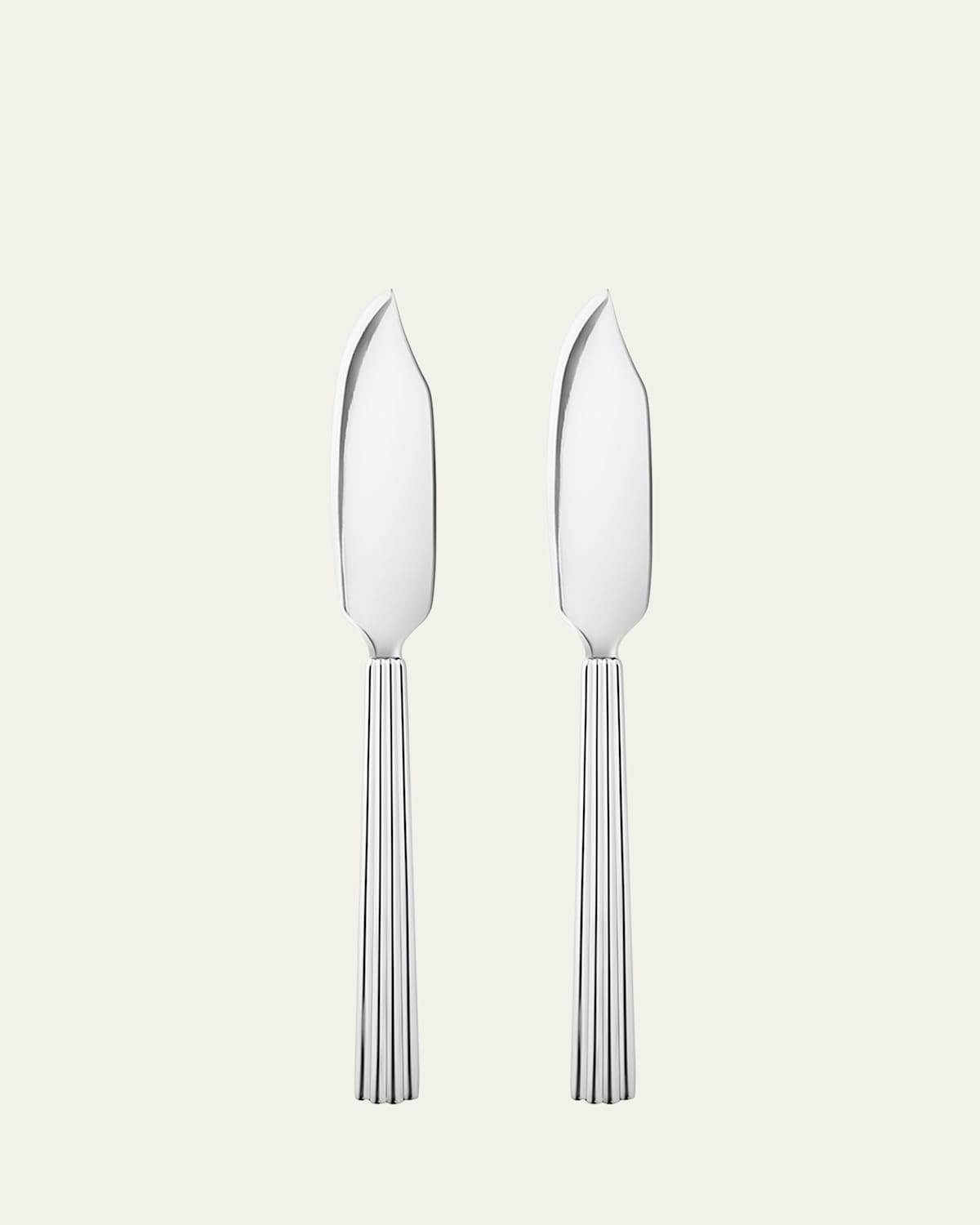 Georg Jensen Bernadotte Fish Knife - Set Of 2 In Silver