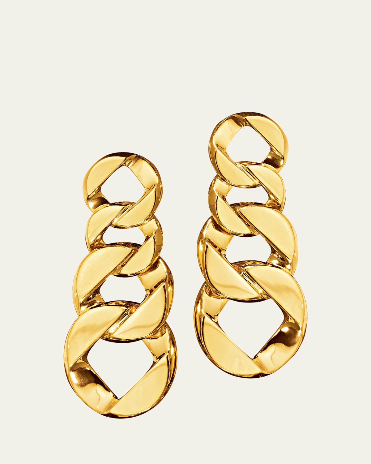 Curb-Link Pendant Earclips
