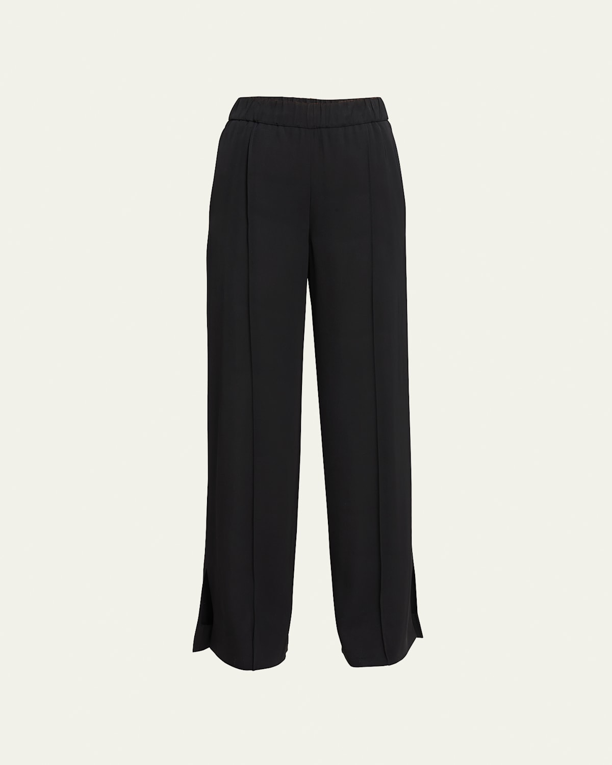 Jil Sander Cruise Slit-cuff Straight-leg Pants In Black