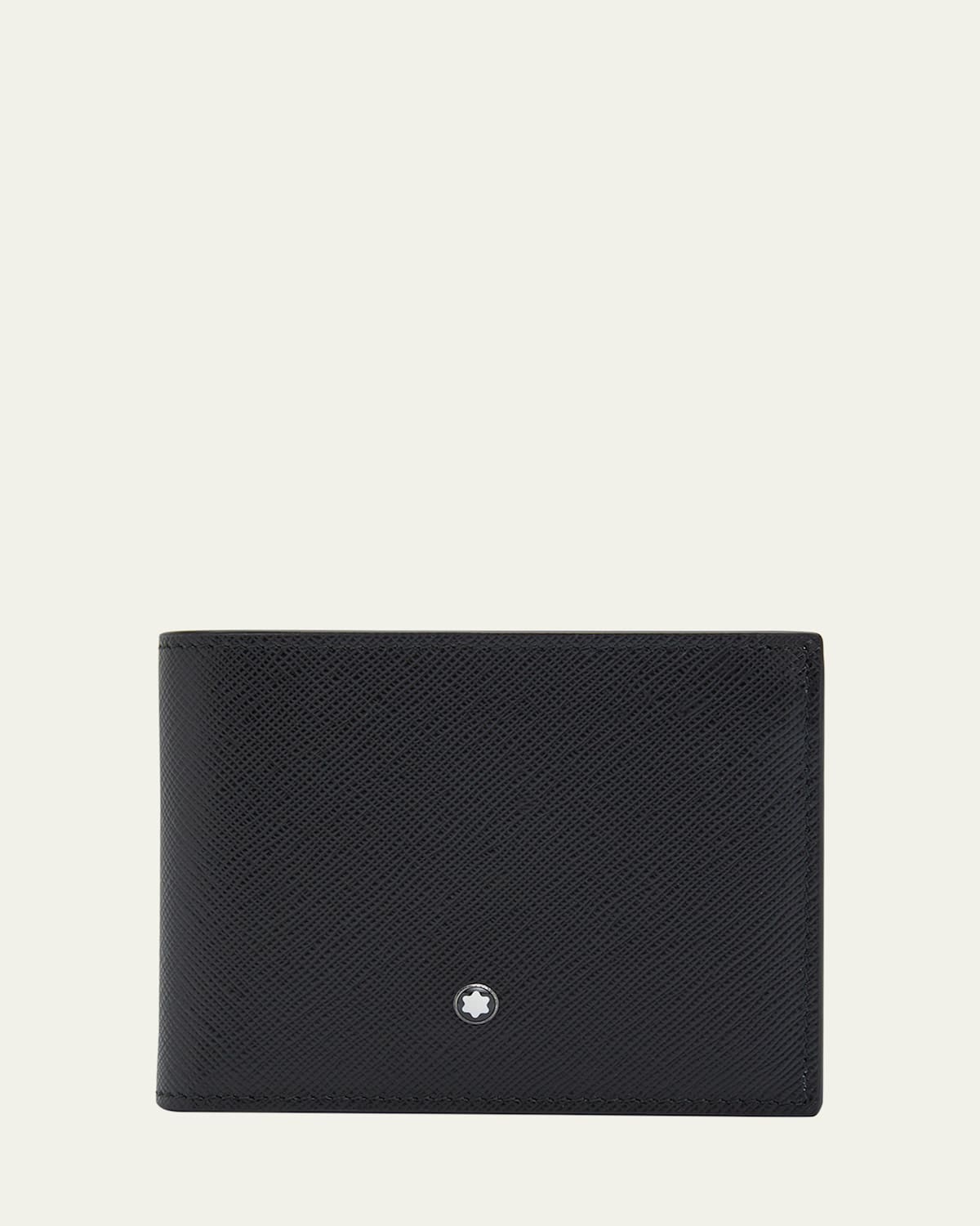 Montblanc Men's Saffiano Leather Sartorial Bifold Wallet In Black
