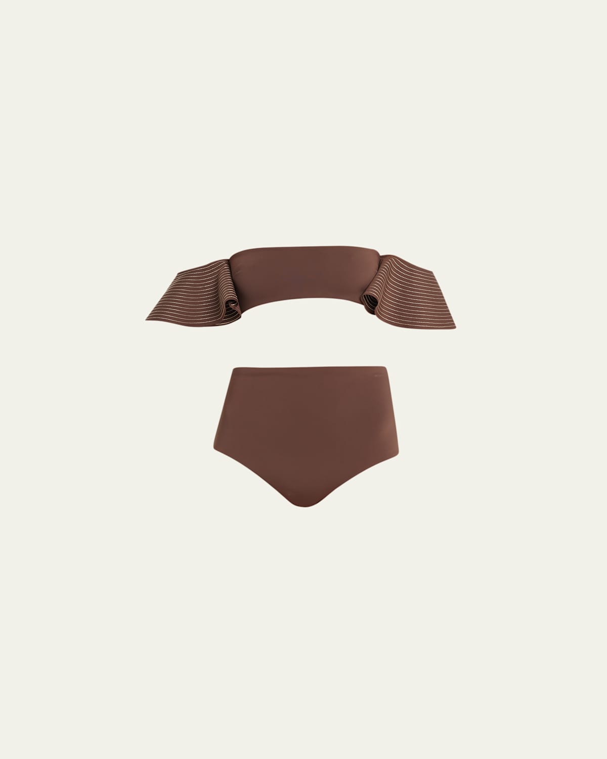 Sir Gio Bandeau Bikini Top In Brown