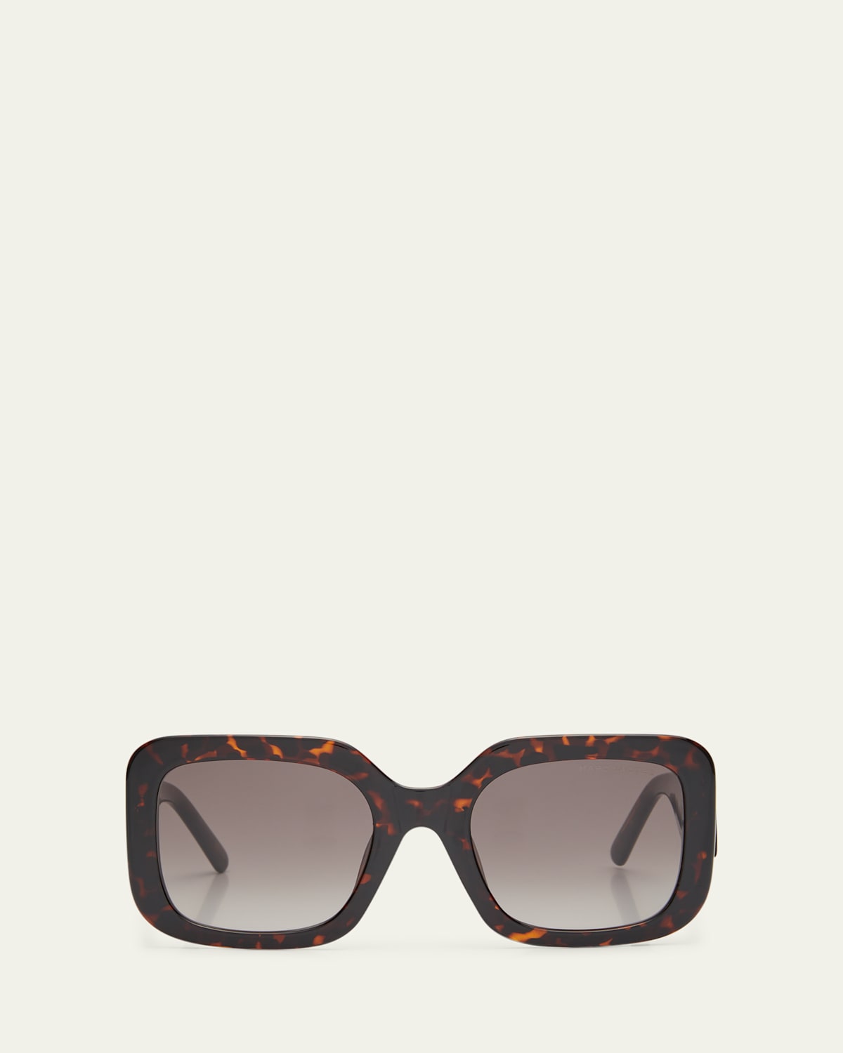 Marc Jacobs J Marc Logo Square Acetate Sunglasses In Brown