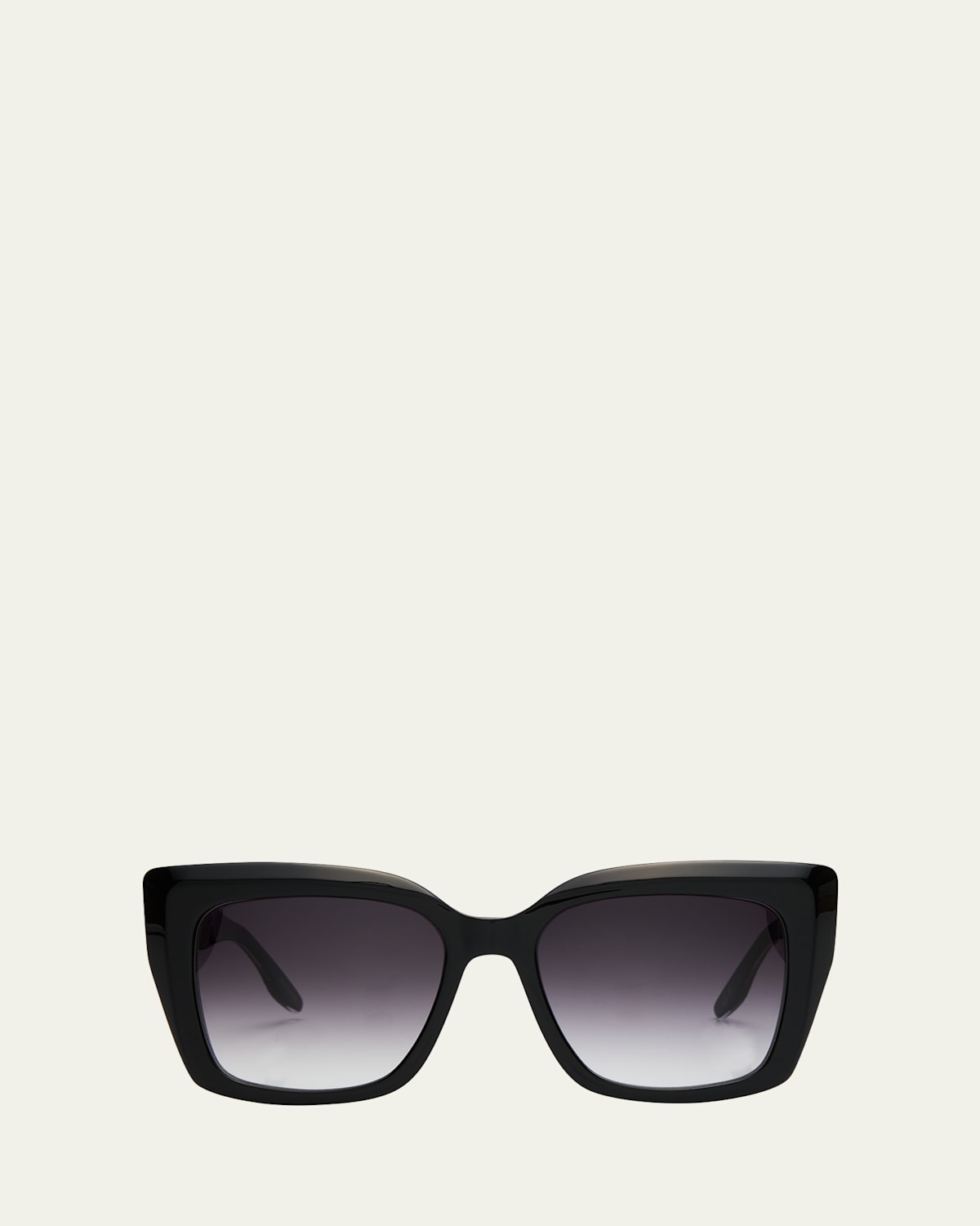 Barton Perreira Devine Square Acetate & Titanium Sunglasses In Devine Black Crystal Gold Smolder