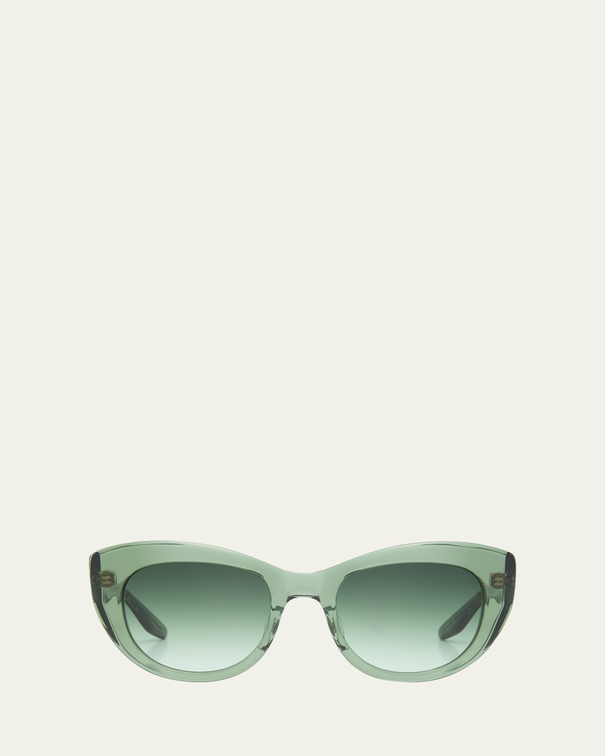 Barton Perreira Coquette Gradient Green Acetate Cat-eye Sunglasses In Coquette Laurel Gold Julep