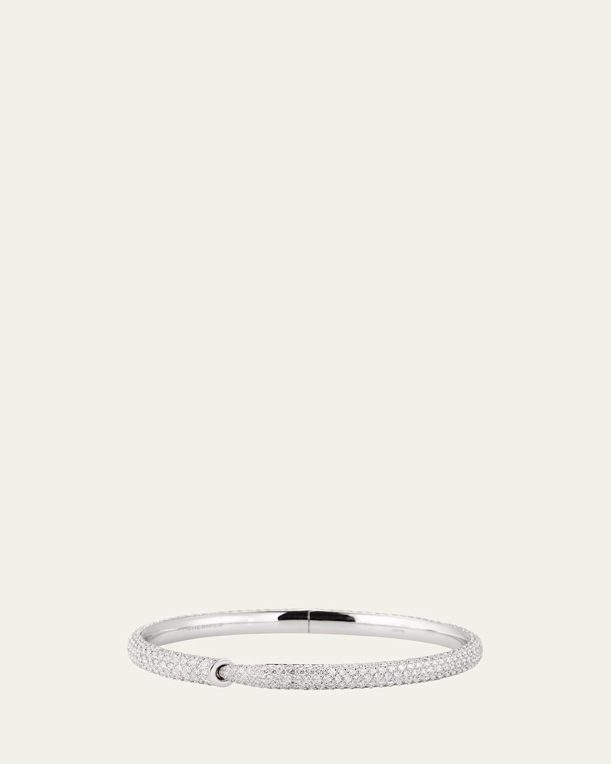 Calla 18K White Gold One Bracelet with Diamond Pave