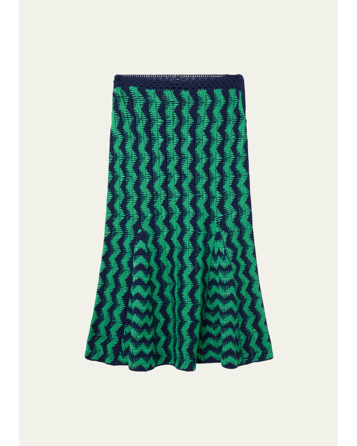 Ocean Crochet-Knit Midi