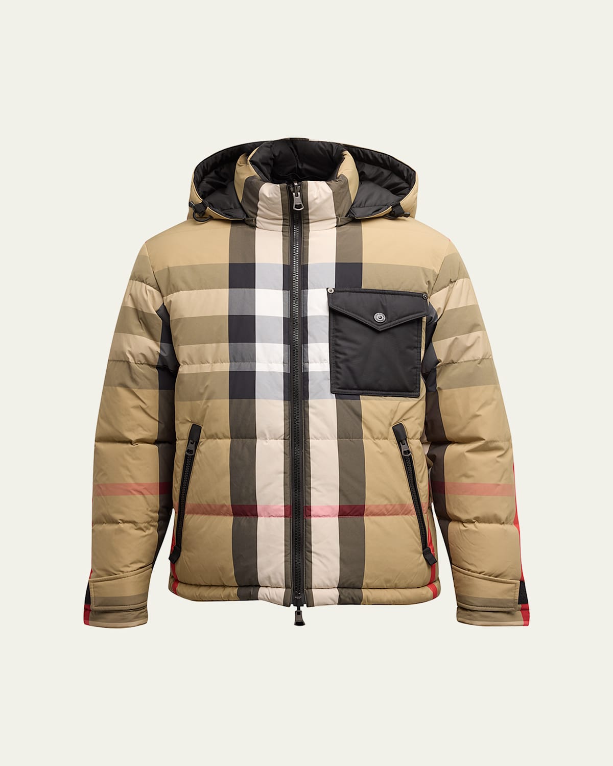 Burberry Kids Reversible Check Puffer Jacket In Archive Beige