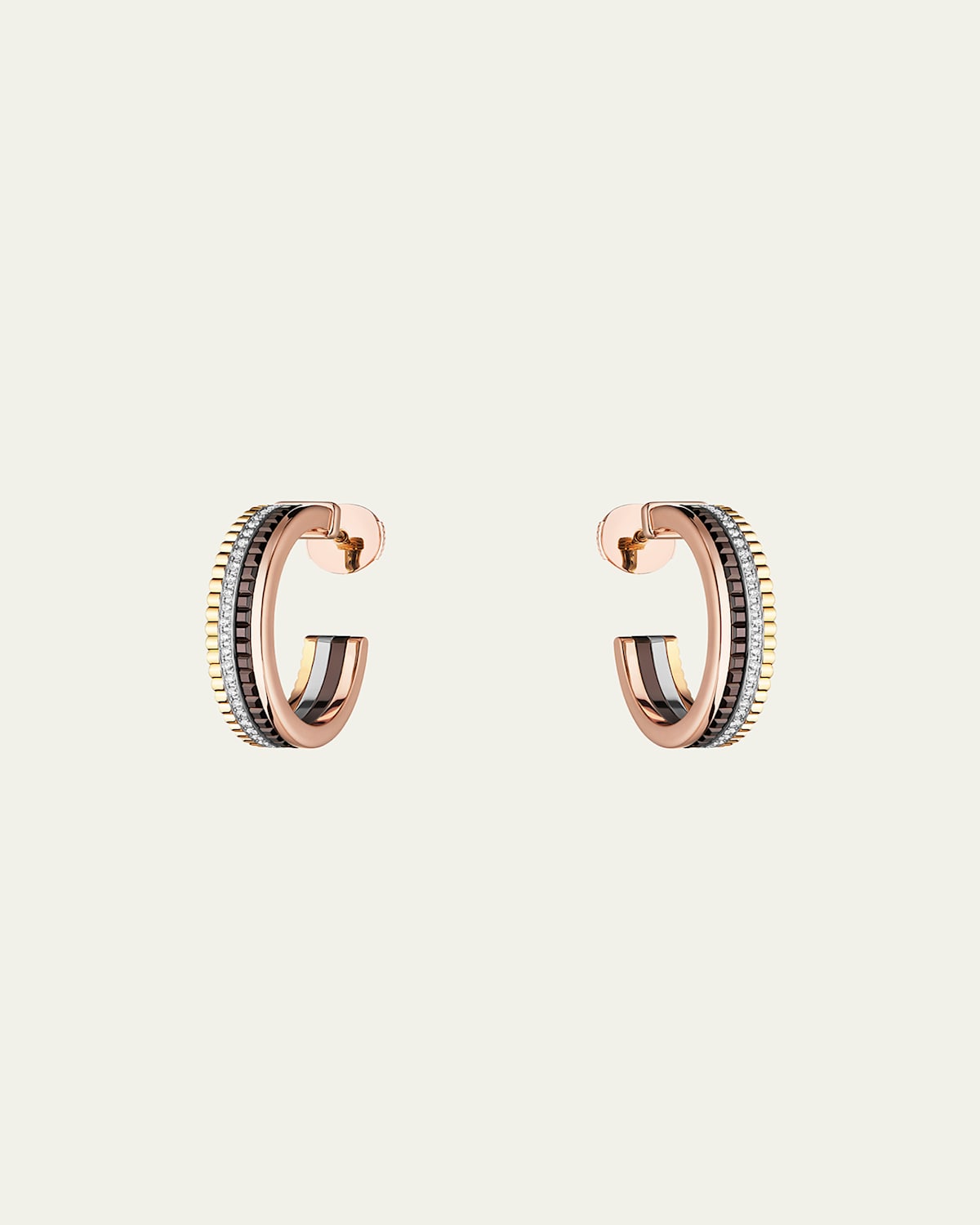 Quatre Classique XS Diamond Hoop Earrings