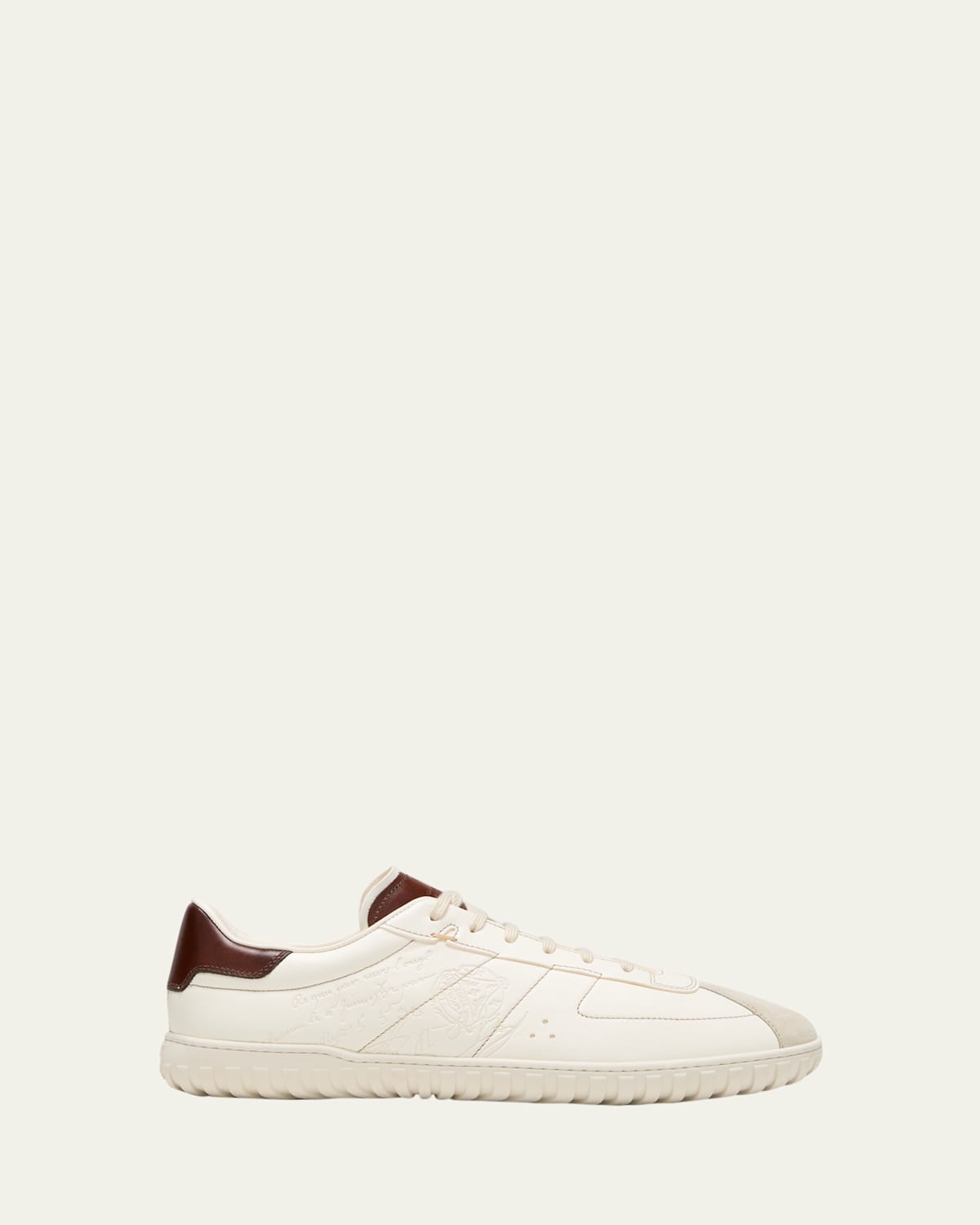 Men's Scritto Calfskin Low-Top Sneakers