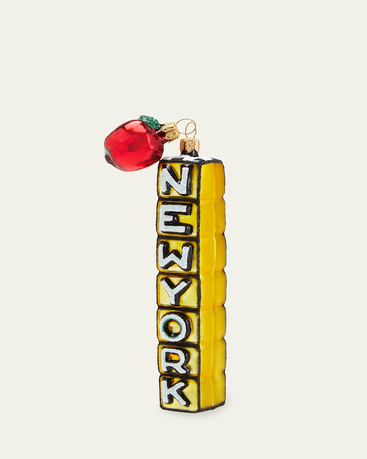 Bergdorf Goodman New York Christmas Ornament In Yellow