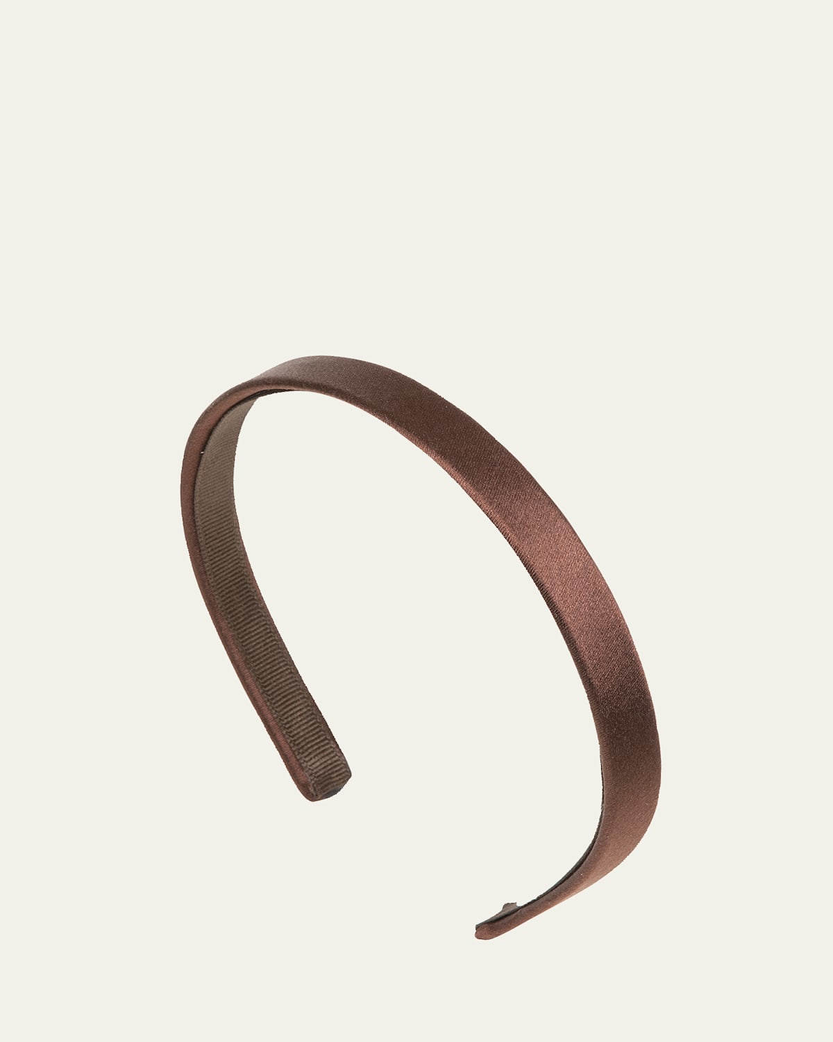 Jennifer Behr Lucy Silk Headband In Espresso