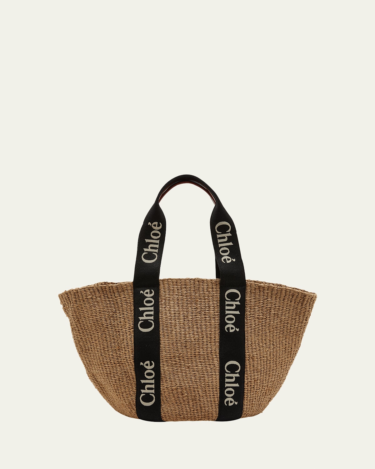 Woody Large Mifuko Basket Bag with Logo Webbing