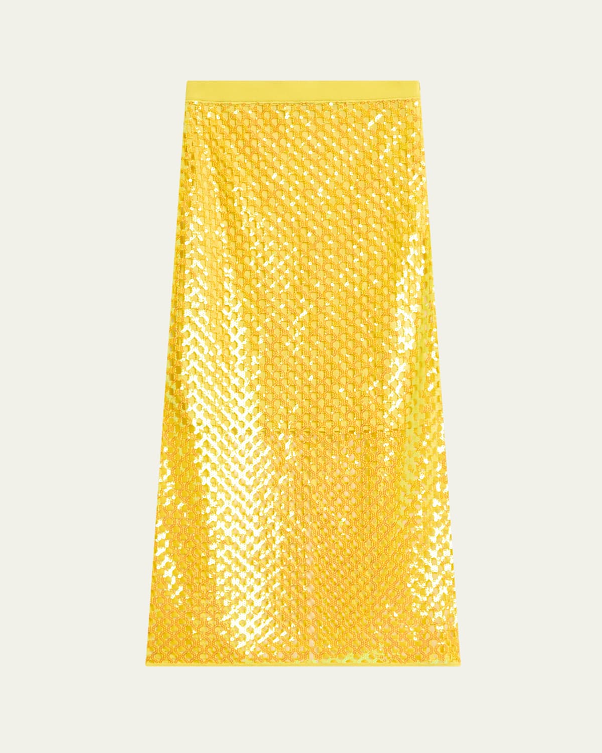 ZANKOV HALENE PERFORATED MIDI SKIRT 