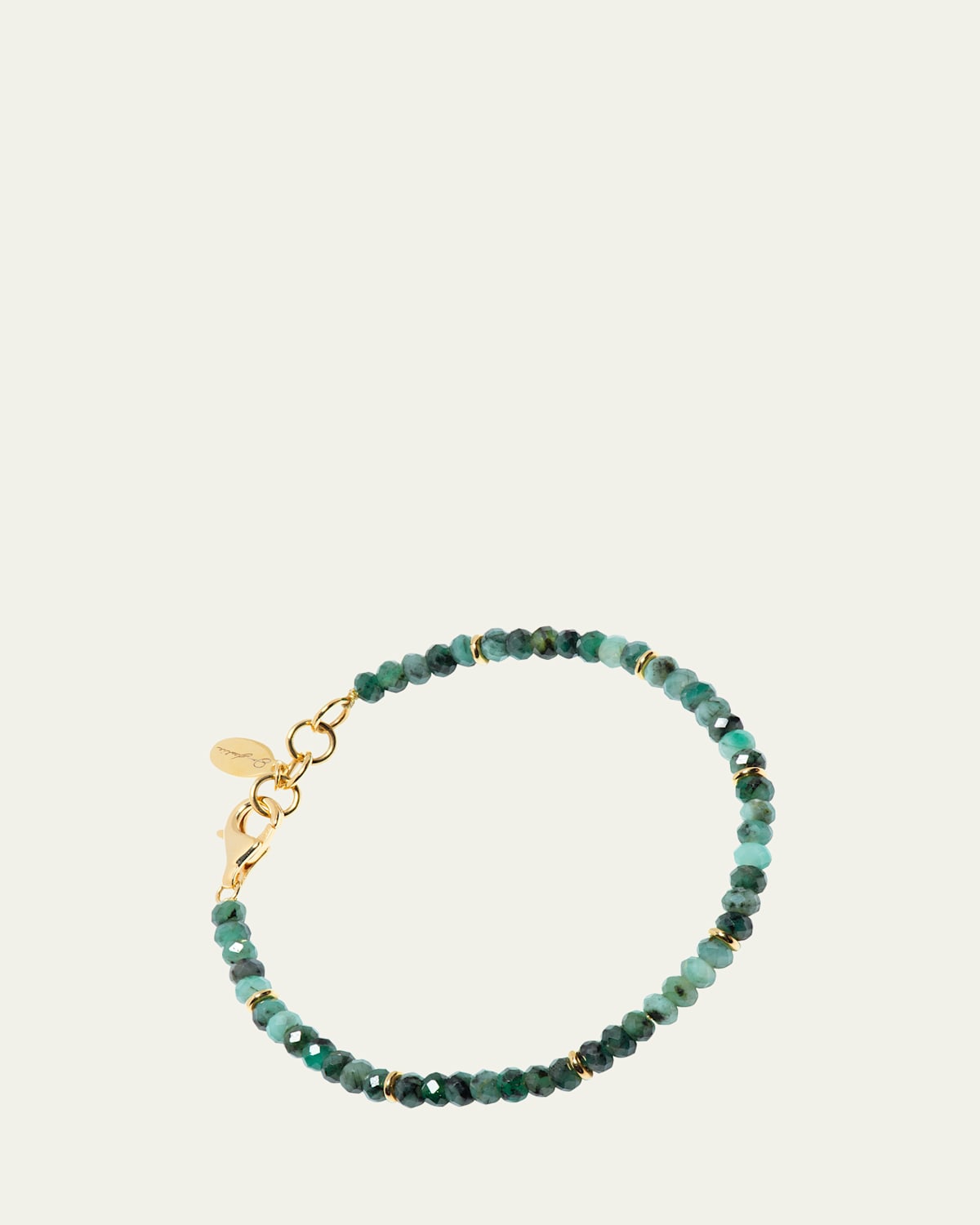 Men's Emerald Beaded Bracelet