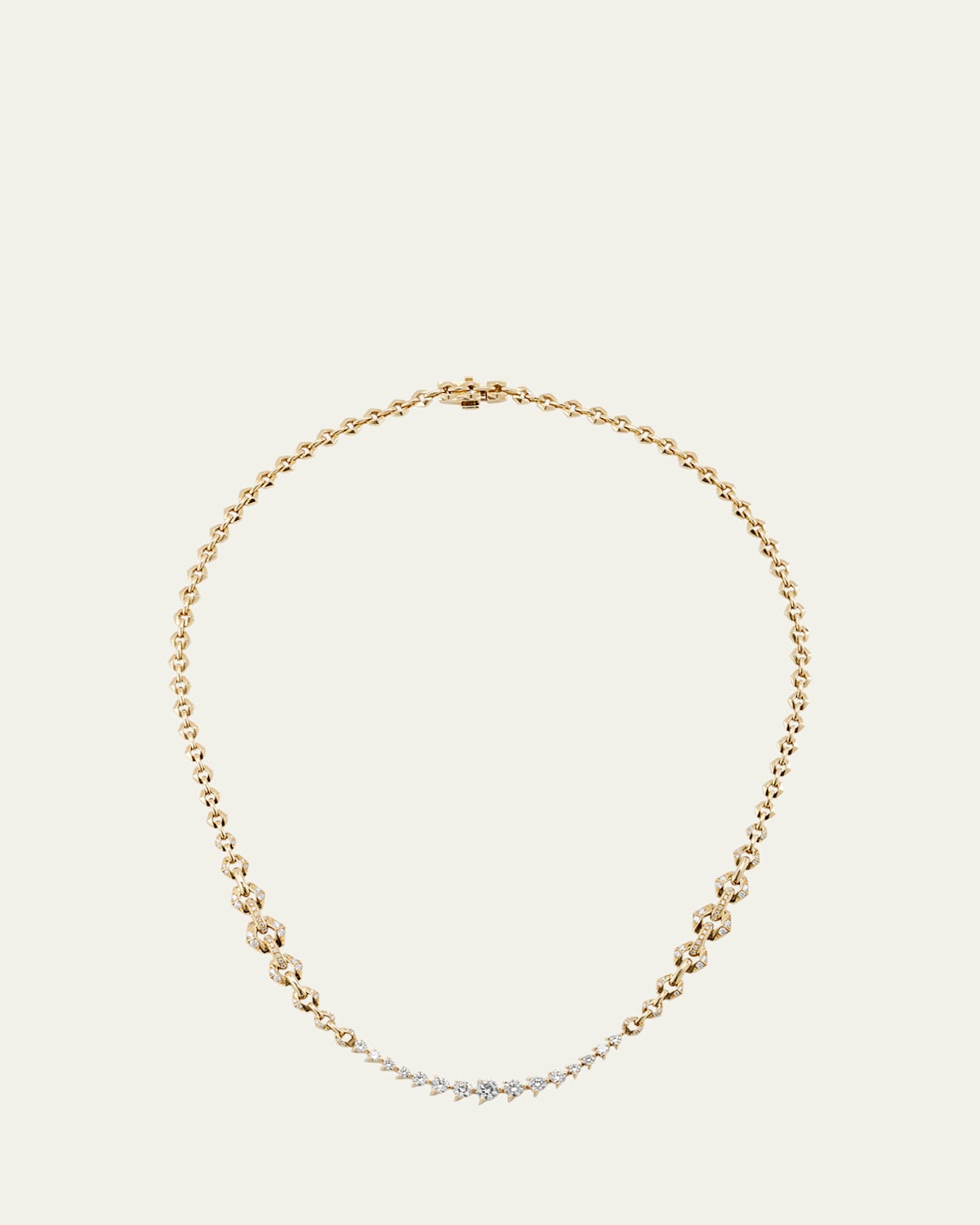18k Yellow Gold Flow Bond Diamond Necklace
