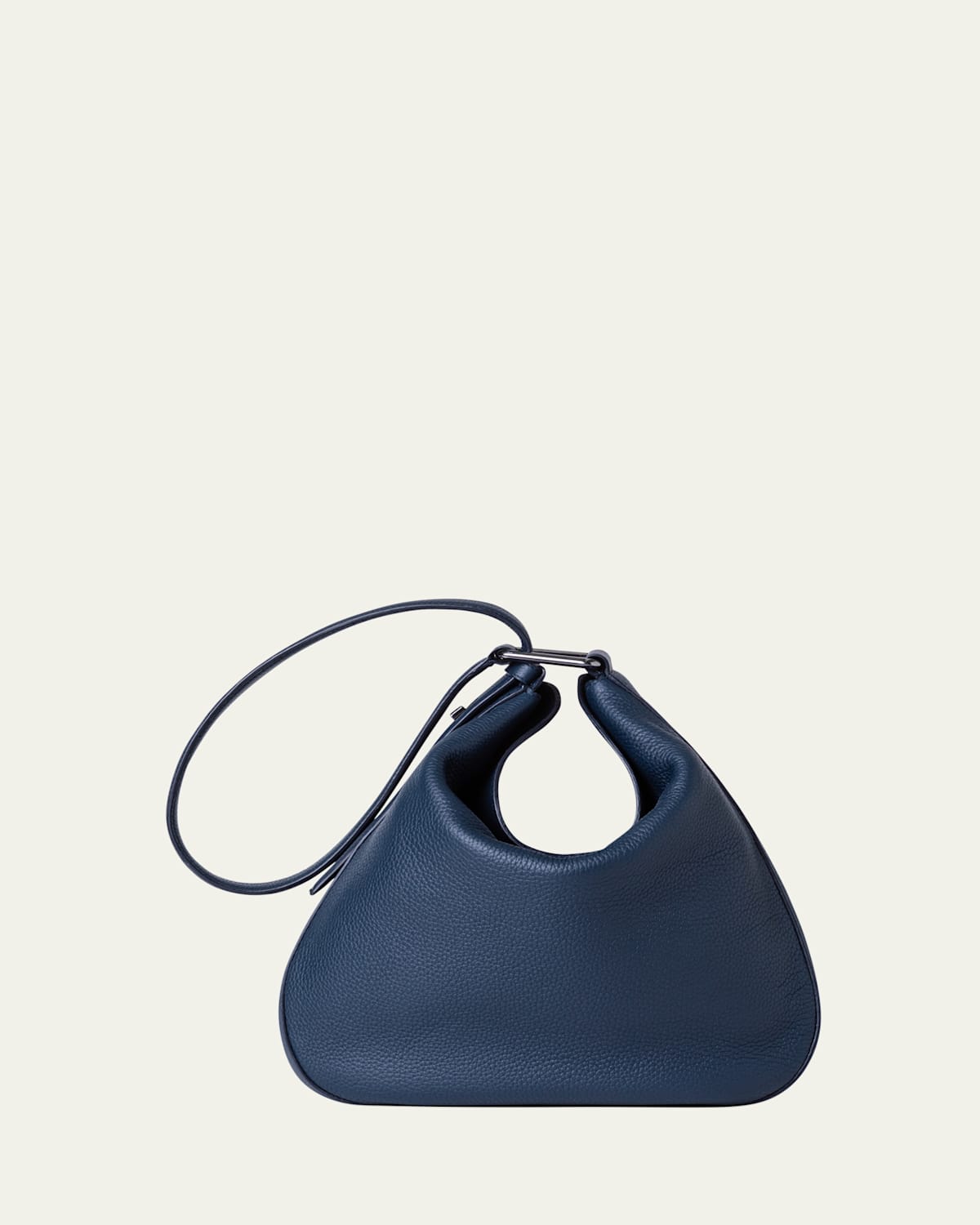 AKRIS ANNA MEDIUM LEATHER HOBO BAG 