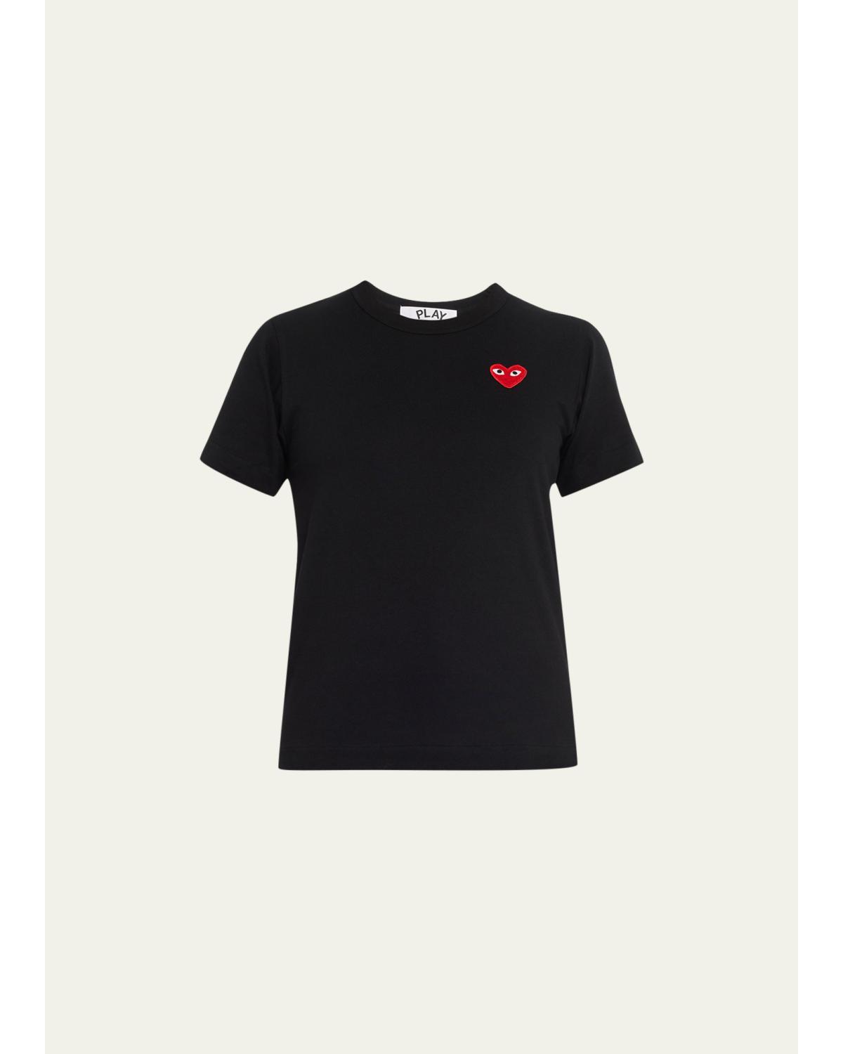 Heart Logo Short-Sleeve Cotton T-Shirt
