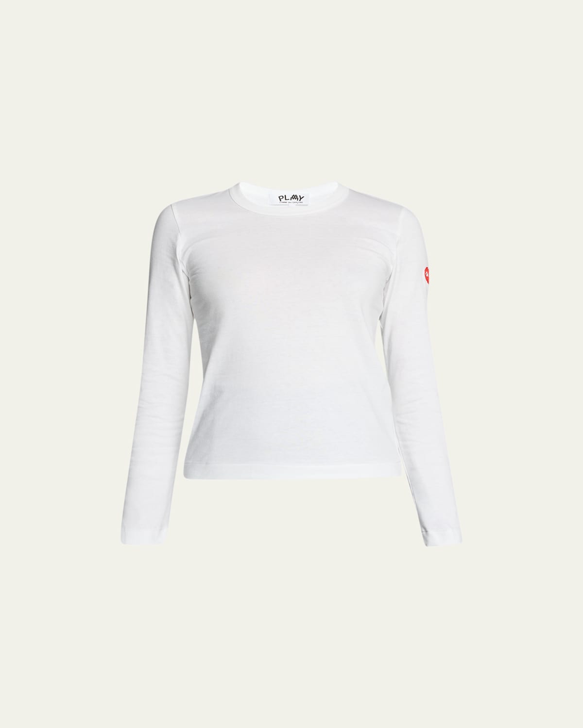 Logo-Patch Long-Sleeve Cotton T-Shirt