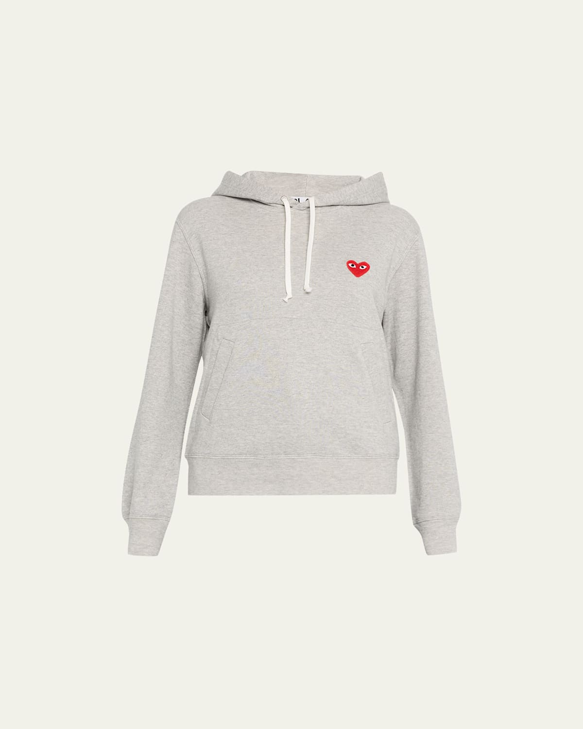 Hooded Sweatshirt with Heart Logo Detail
