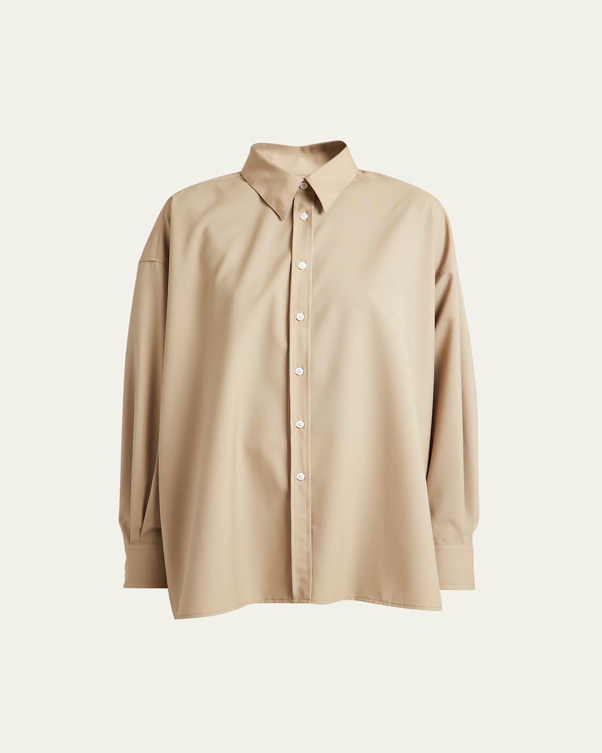 Leo Wool Button-Front Shirt