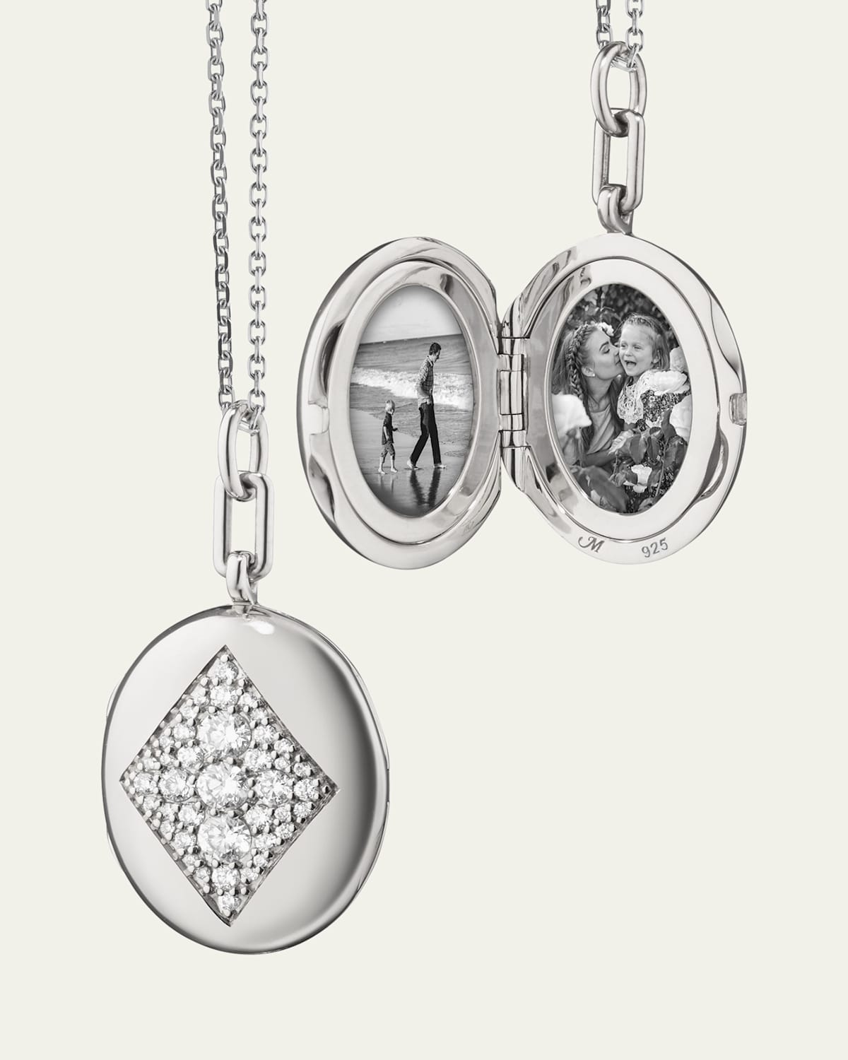 Charlotte Sterling Silver Locket Necklace