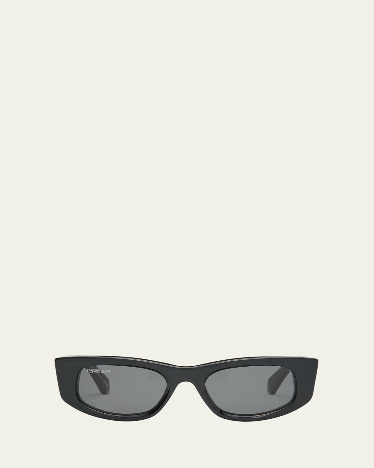 Off-white Matera Rectangle-frame Sunglasses In Black