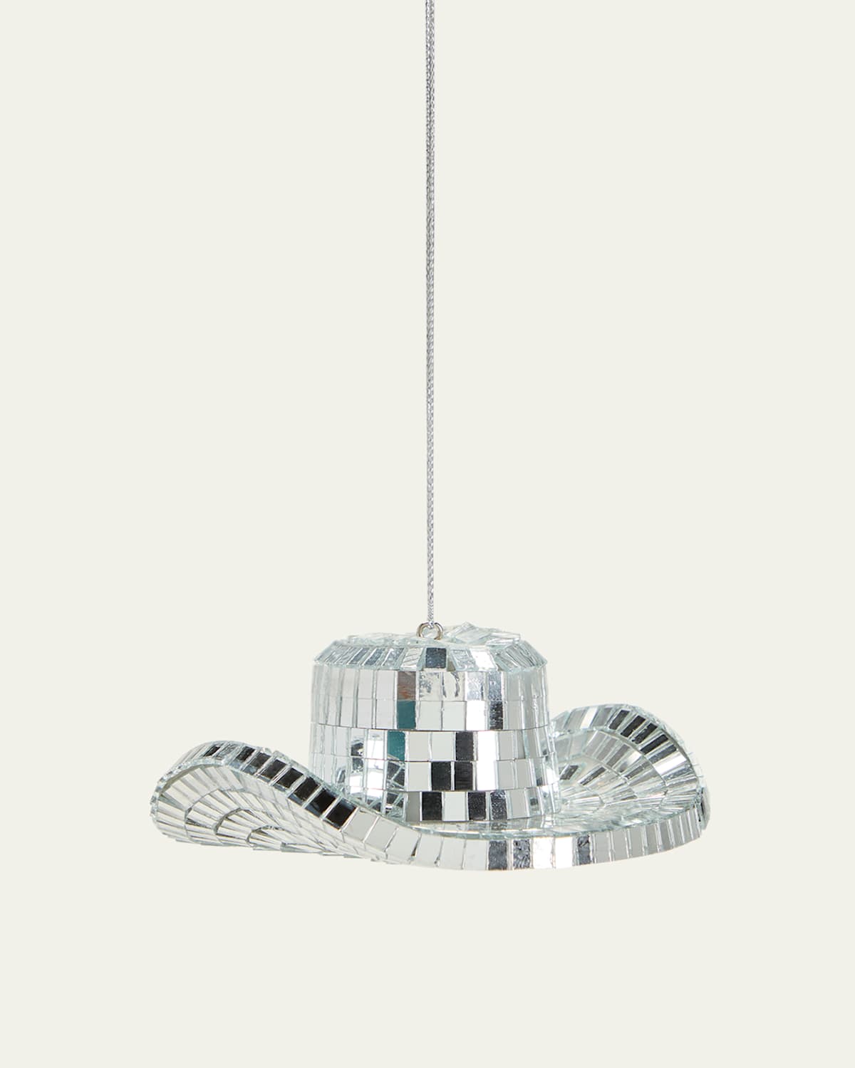 Cody Foster & Co Disco Cowboy Hat Christmas Ornament In Metallic