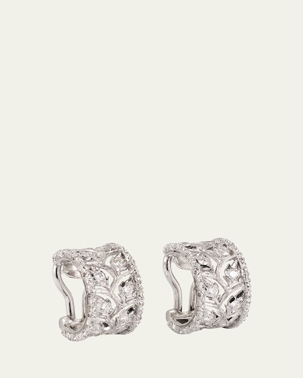 18K White Gold Hawaii Earrings with Opal, 7cm