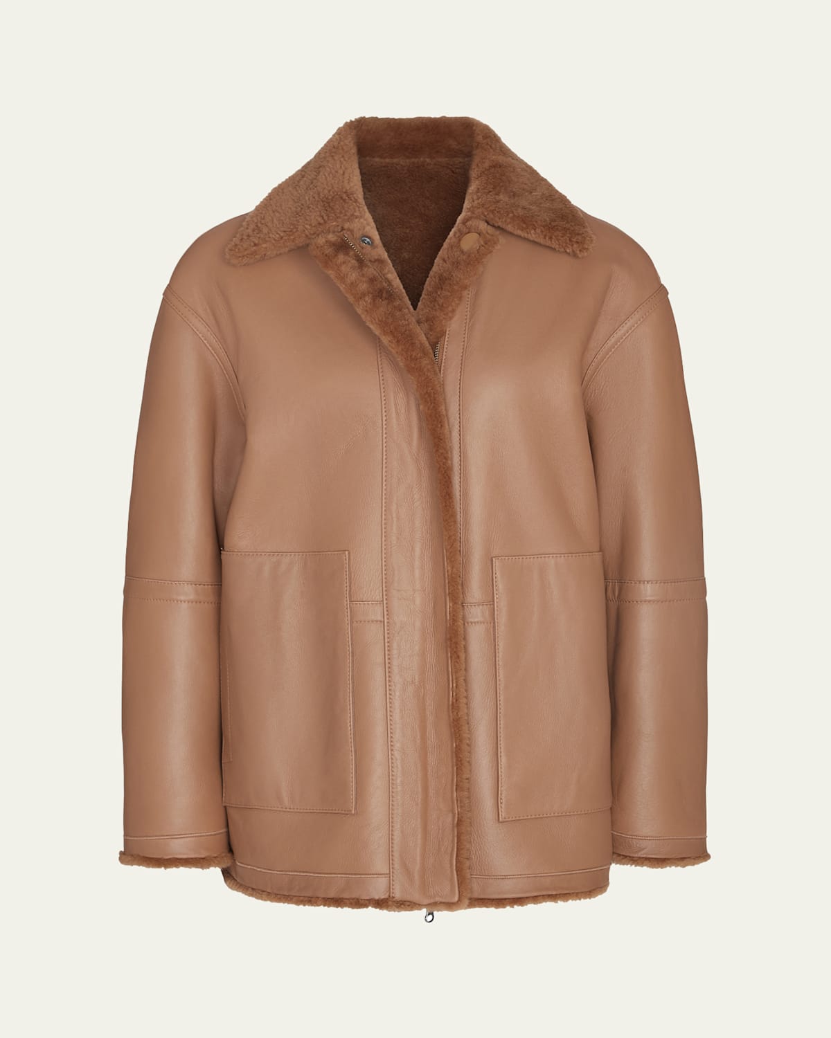 Vince shearling reversible coat discount