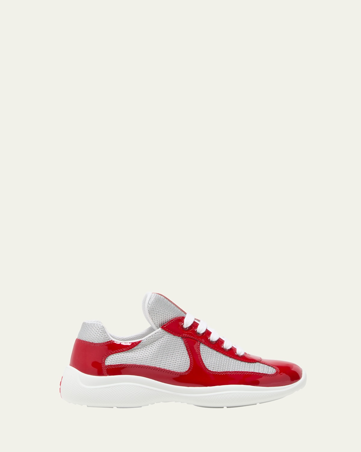 PRADA AMERICA'S CUP VERNICE PATENT RUNNER SNEAKERS 