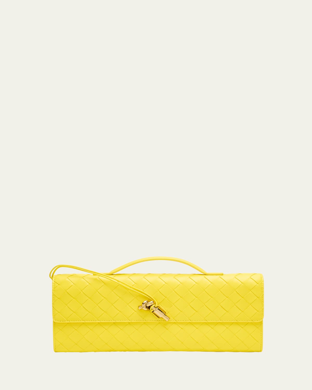 Bottega Veneta Long Andiamo Clutch Bag With Handle