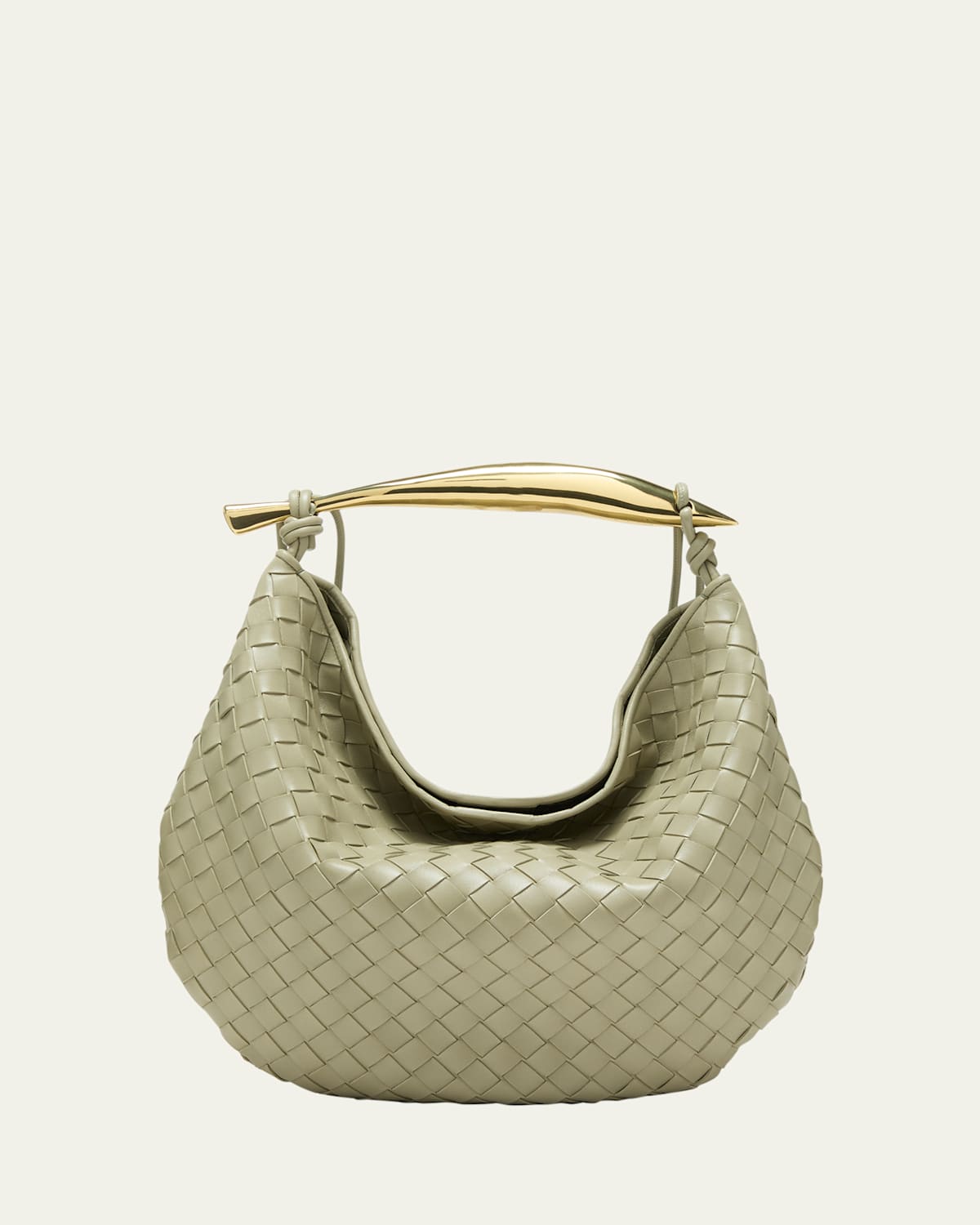 Shop Bottega Veneta Medium Sardine Bag In Travertine-muse Bra