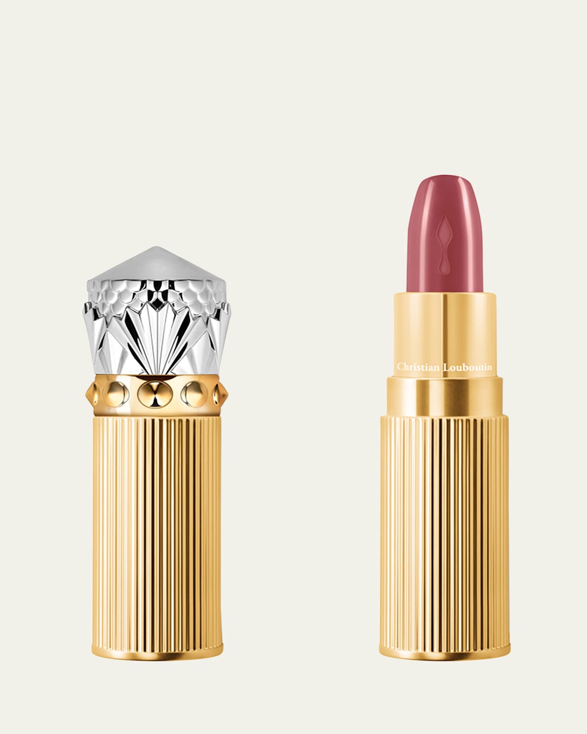 Christian Louboutin Rouge Louboutin Silky Satin On-the-go Lipstick In Dune Kiss