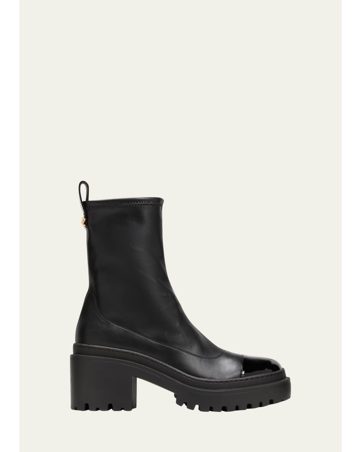 Cap-Toe Moto Boots