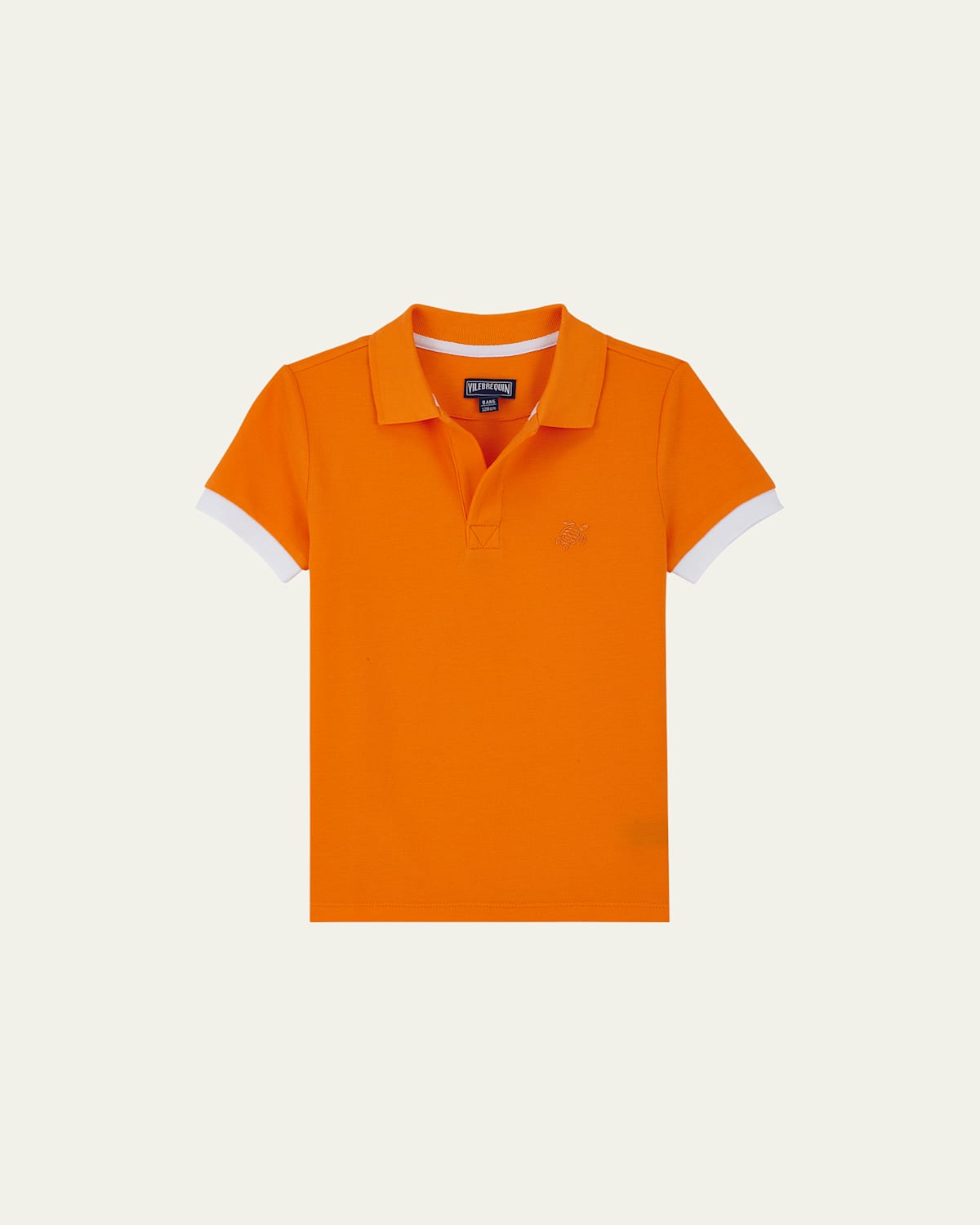 Boy's Embroidered Turtle Pique Polo Shirt, Size 2-12
