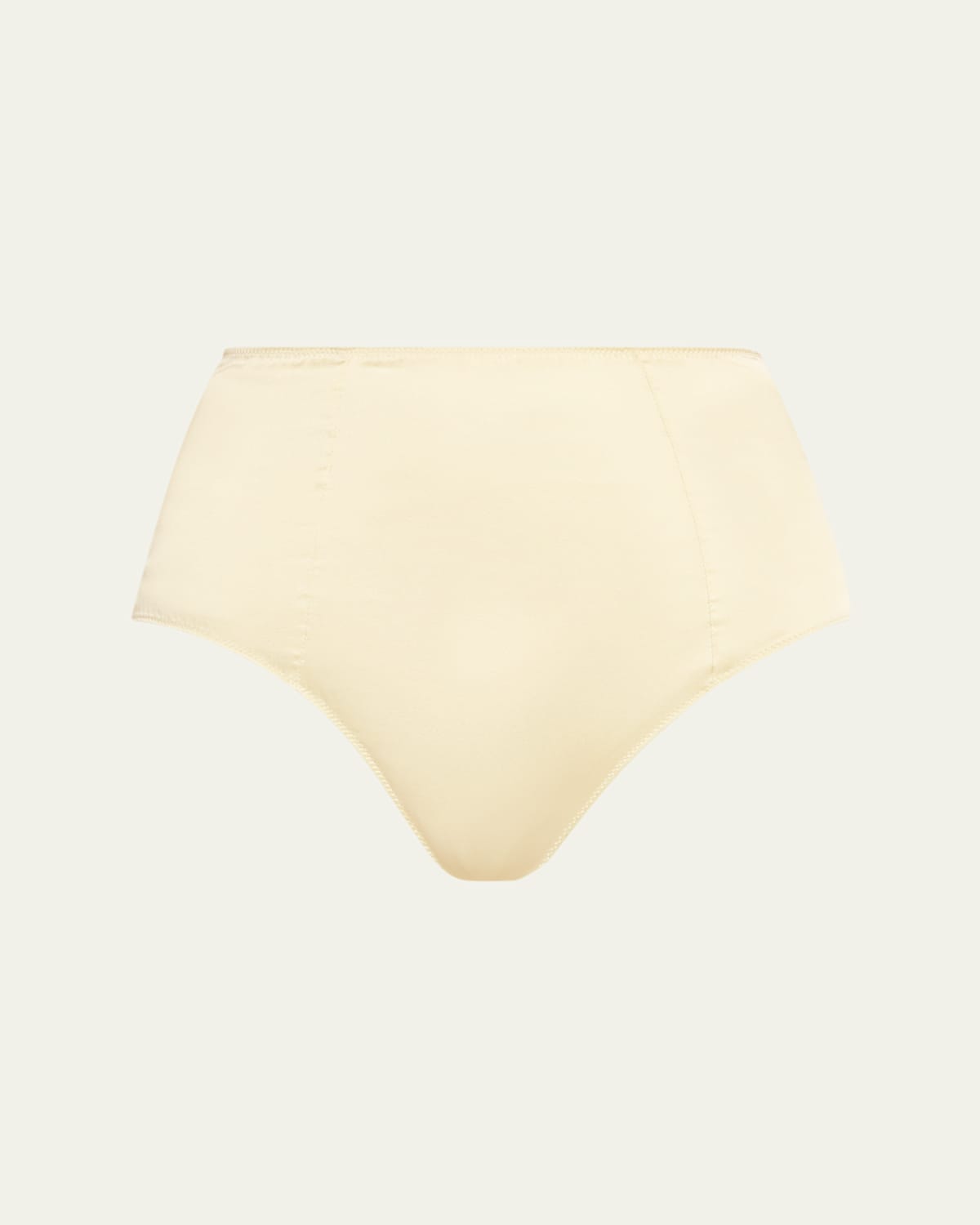 Kiki De Montparnasse Tous Les Jours High-rise Stretch Silk Panties In Brown