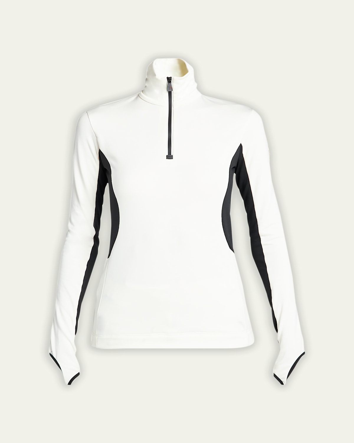 MONCLER COLORBLOCK QUARTER-ZIP SWEATSHIRT 