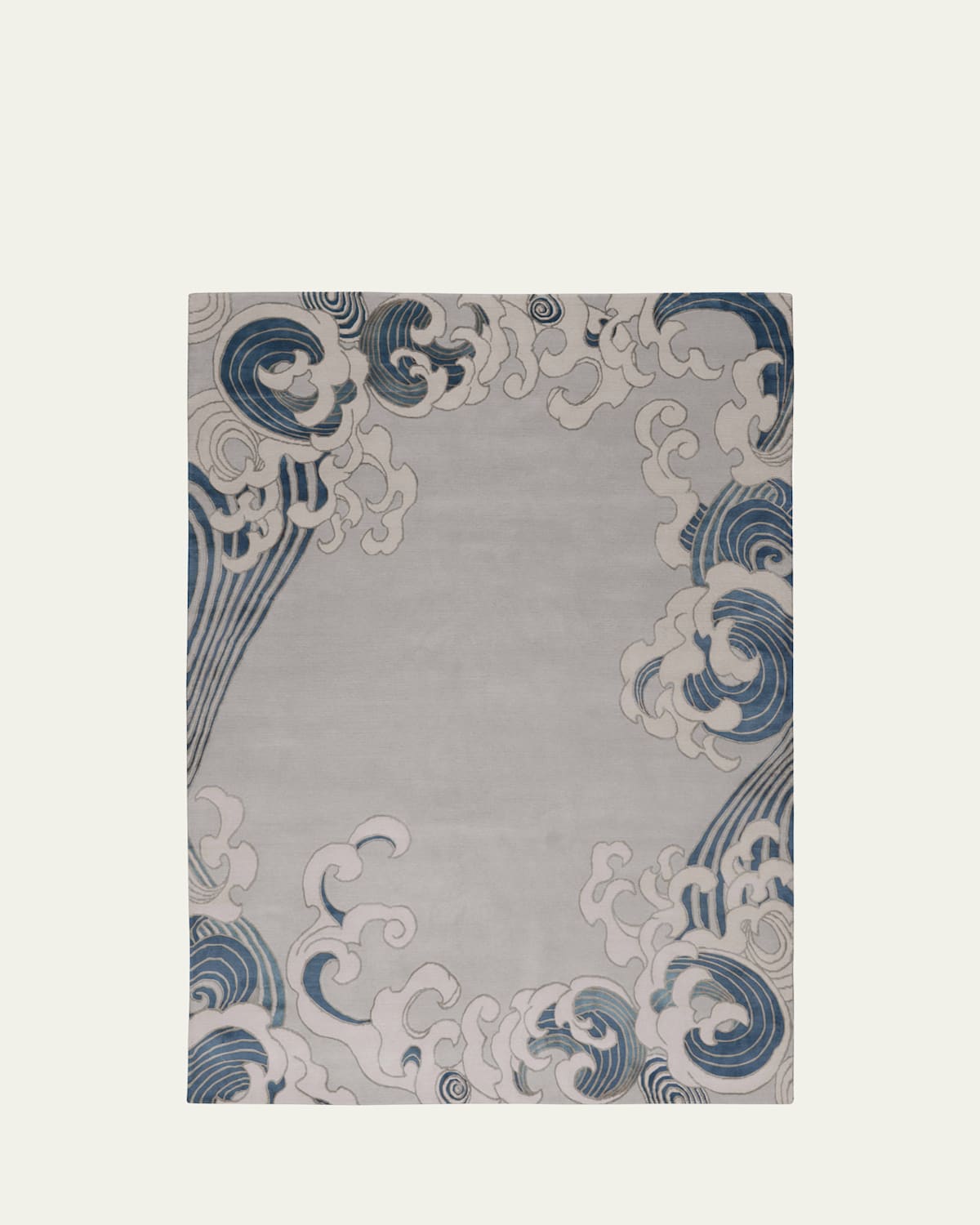 The Rug Company x Guo Pei Tempest Night Hand-Knotted Rug, 6' x 9'