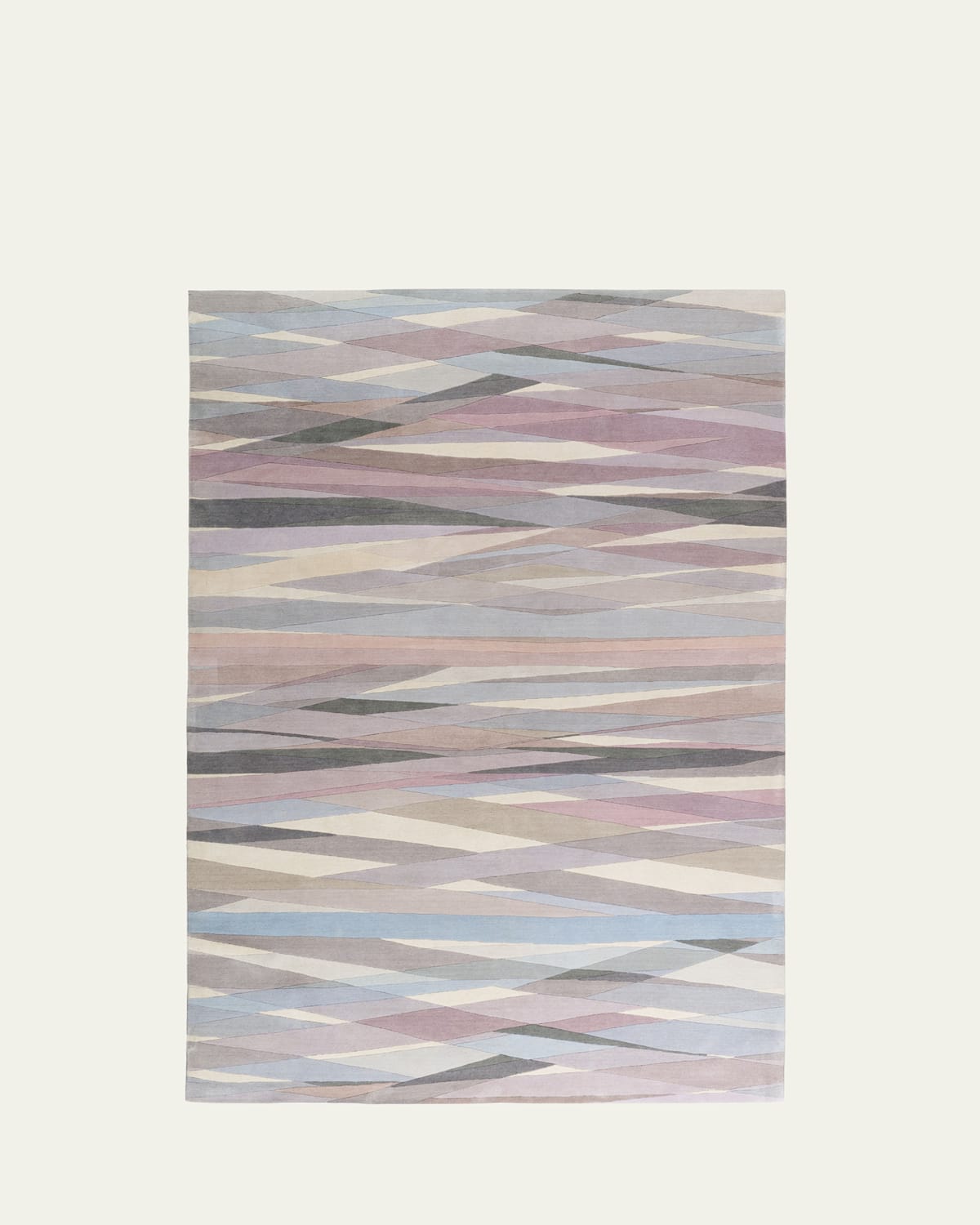 The Rug Company X Paul Smith Carnival Pale Hand-knotted Rug, 8' X 10' In Cream, Purple Multi