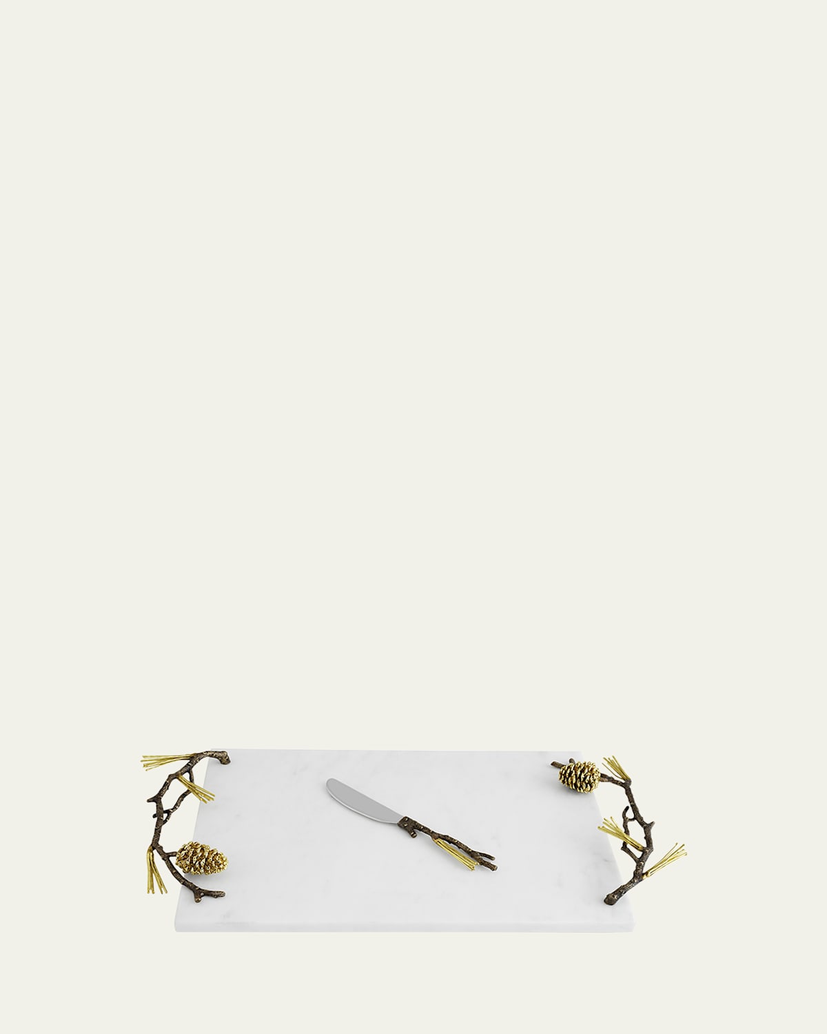Michael Aram Pine Cone Cheeseboard With Knife In No Color