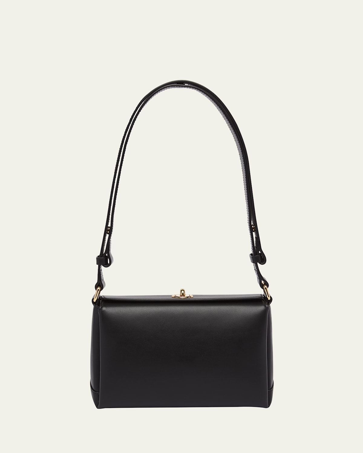 Plan C Small Leather Shoulder Bag In Black