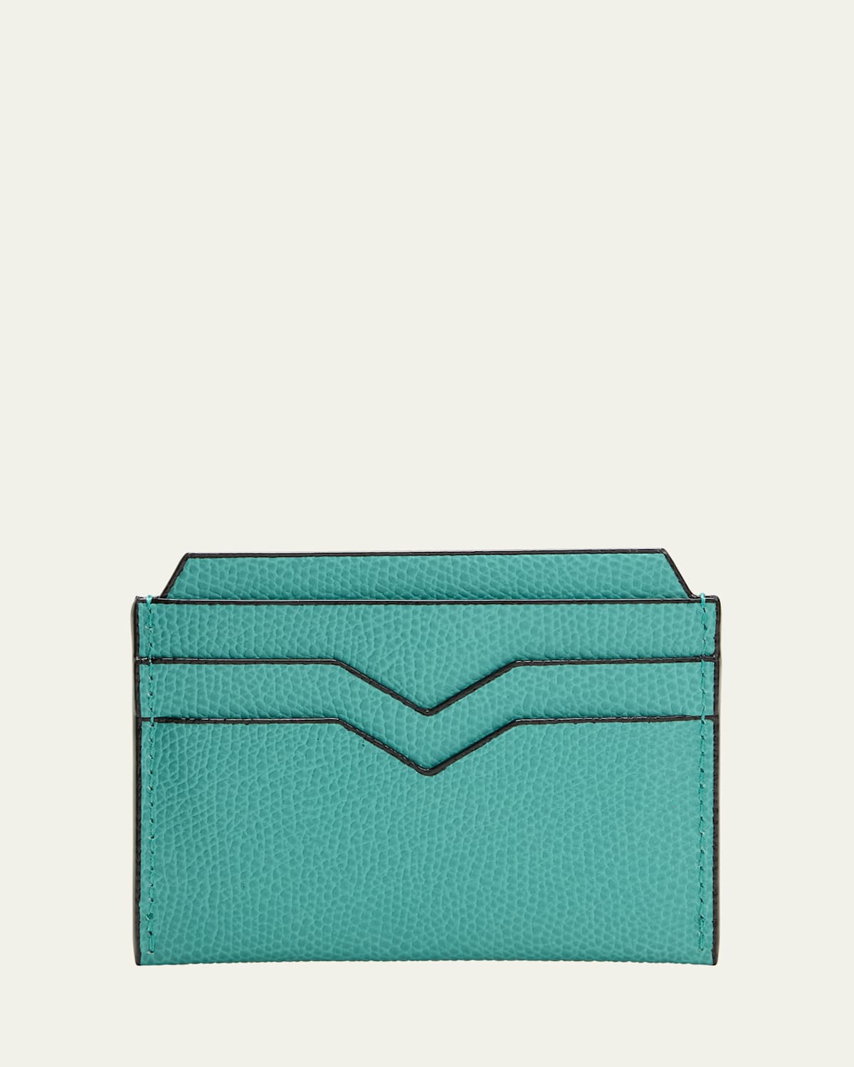 Men's V-Slot Leather Card Case