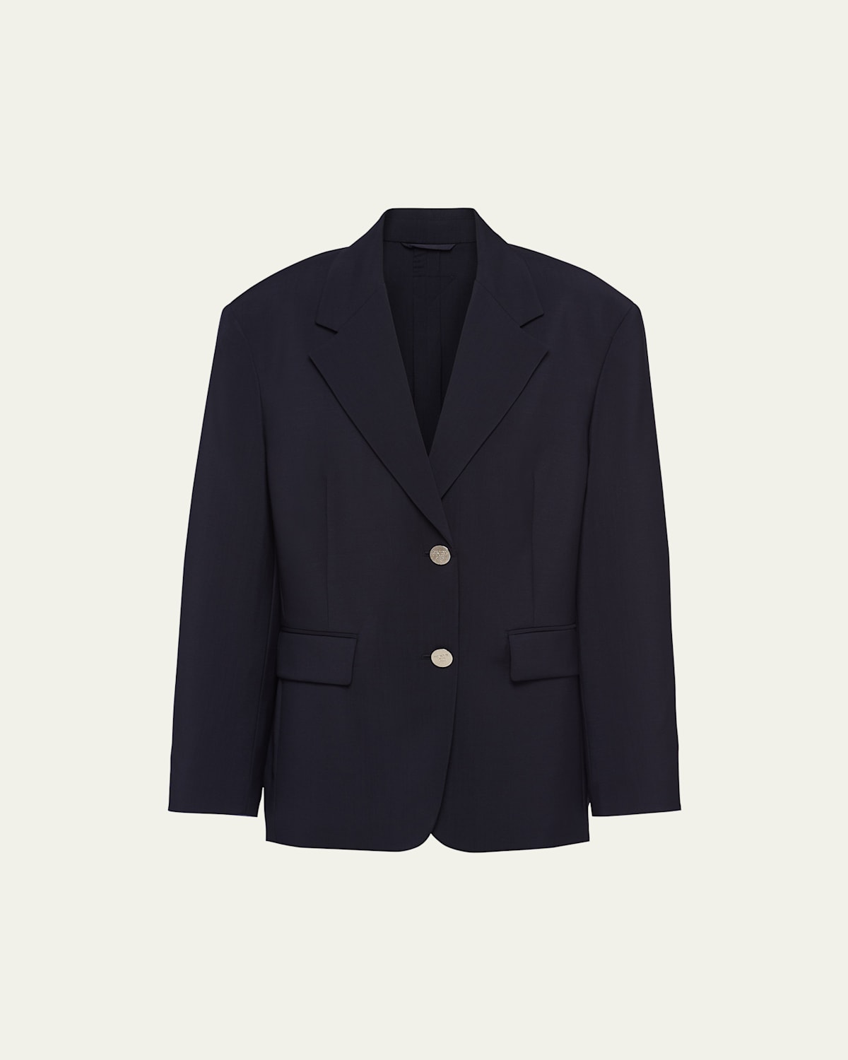 Prada Women's Midnight Wool Blend Blazer In Bleu