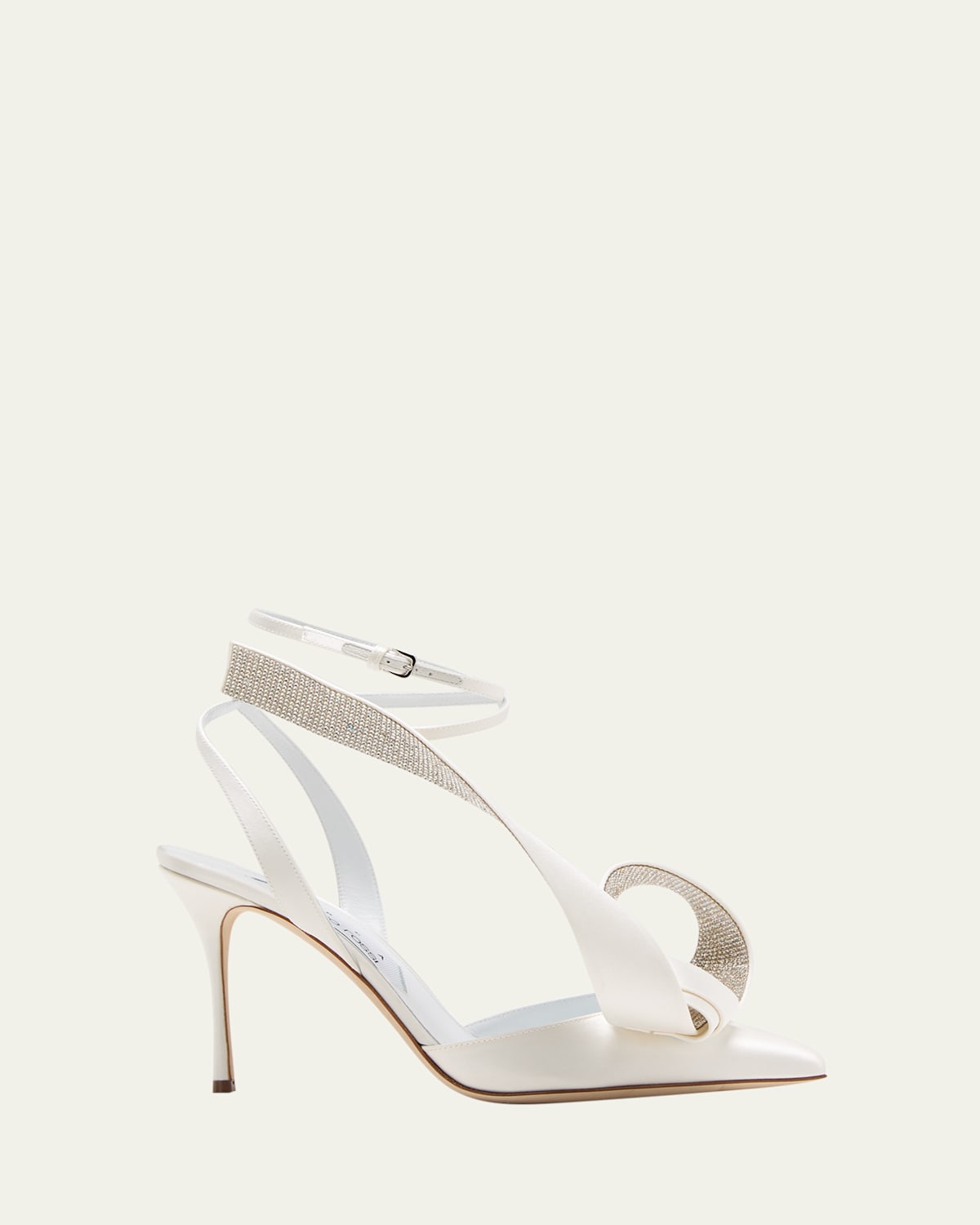 Sculpted Bow Slingback Cocktail Pumps