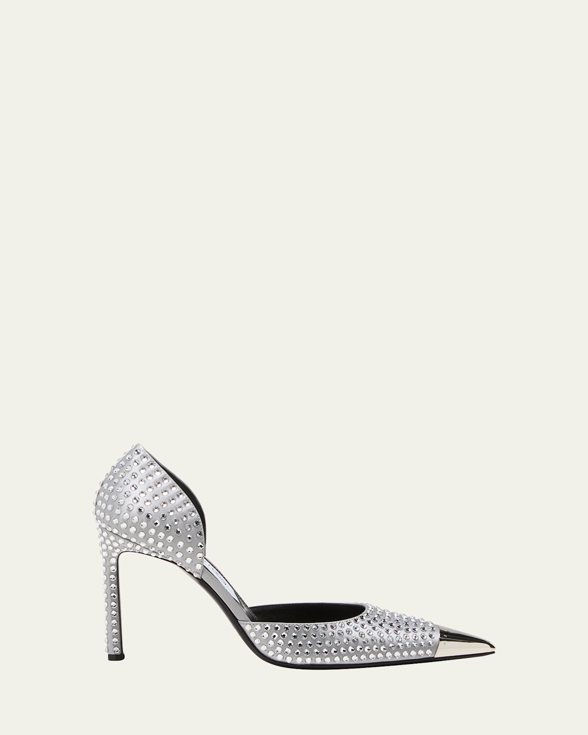 Crystal D'Orsay Metal-Toe Pumps