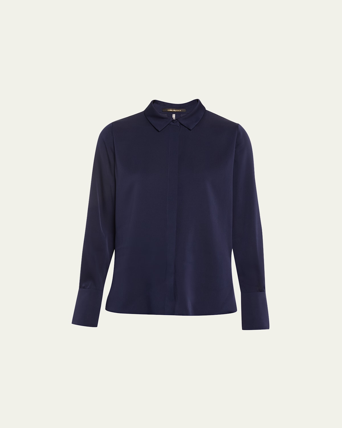 Larissa Split-Cuff Button-Down Blouse
